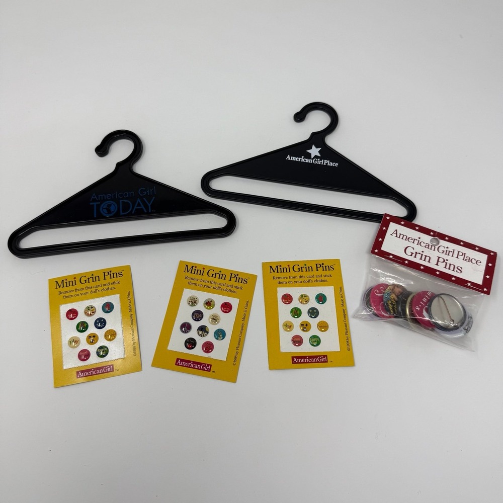 American girl hangers mini grin pins